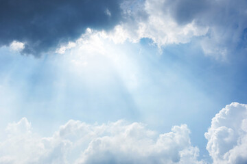 Fototapeta na wymiar clouds on blue sky background