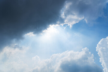 clouds on blue sky background