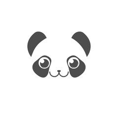 Fototapeta premium Panda head icon isolated on white background. Print for your clothes or accessories