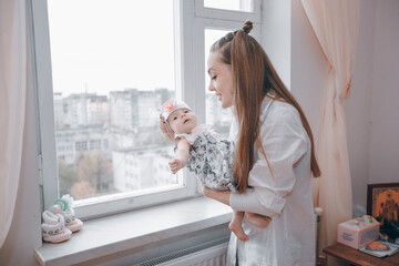 young family with infant