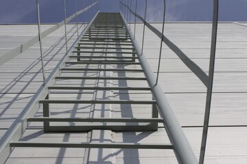 Steel safety staircase near Mall