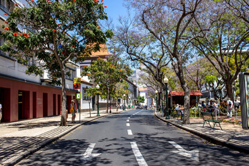Funchal Strassenansicht.