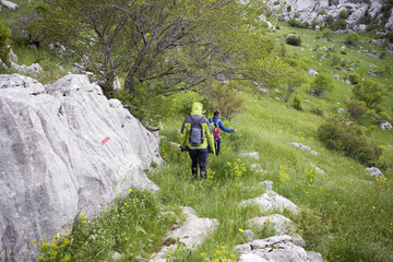 Tulove grede (part of Velebit mountain in Croatia) hiking