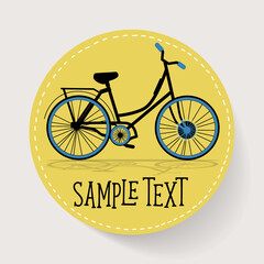 Bicycle icon design. Vector illustration