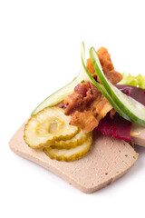 Danish specialties and national dishes, high-quality open sandwich
