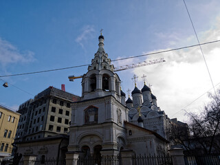 Fototapeta premium The Orthodox Church in Moscow, Petrovka street