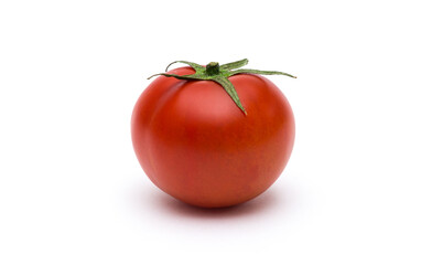 Tomatoes on a white background