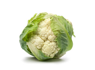 Cauliflower on white background
