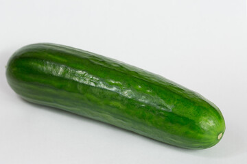 Cucumber close up isolated macro image