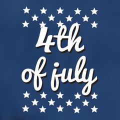 Fototapeta na wymiar Fourth of July celebrate. Patriotic design