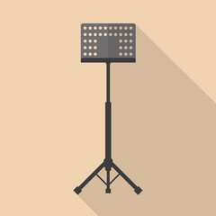 An image of a music stand. Flat design