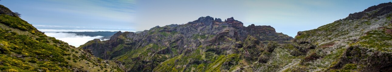 Fototapeta na wymiar Hiking Landscape at Madeira Portugal 
