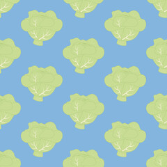 Cabbage seamless pattern