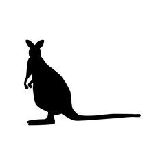 Kangaroo silhouette illustration