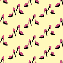Shoes seamless pattern