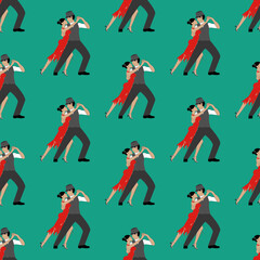 Tango seamless pattern