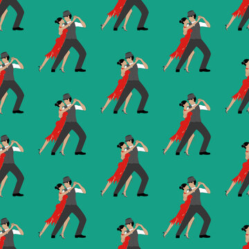 Tango seamless pattern