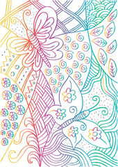 Naklejka premium Butterflies with decorative style.
