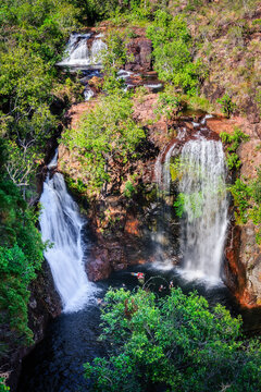 View from above of Florence Falls in Litchfield National Park, Northern Territory, Australia