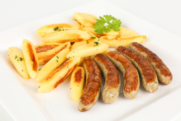 Nürnberger Würstchen mit Schupfnudeln