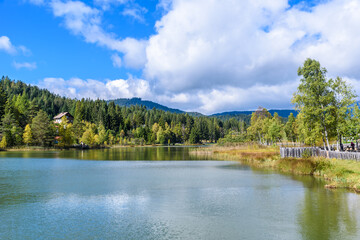 Lake Wildsee at Seefeld in Tirol, Austria - Europe