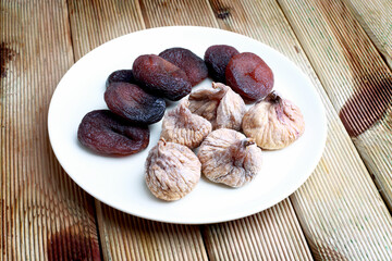 Dried figs dried apricots