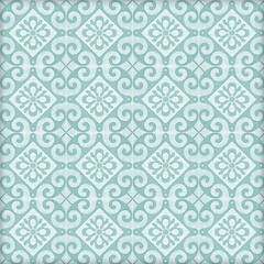 Old ceramic tiles patterns handicraft from thailand In the park public.