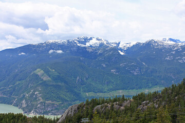 Fototapeta na wymiar Costal Mountains above Squamish, Canada