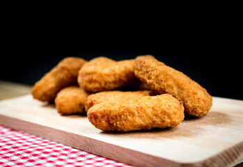 fried Chicken nuggets on table