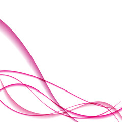 White simple template with pink waves