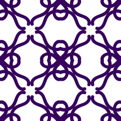 Dark purple luxury background seamless with ornamental pattern on white