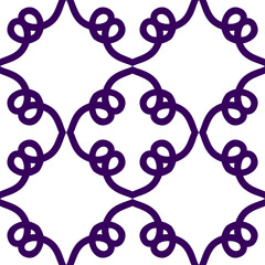 Dark purple luxury background seamless with ornamental pattern on white