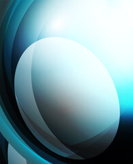 Shiny wave, glass futuristic hi-tech design. Vector abstract background