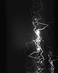 Neon lightning vector background