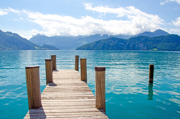 Schweizer Idylle mit See und Abendhimmel zum Träumen: See, Urlaub, Auszeit, Entspannung, Meditation, Unendlichkeit :)