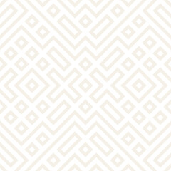 Geometric Ethnic Lattice. Stylish Subtle Texture. Vector Abstract Seamless Pattern.