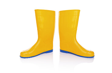 Rubber boots isolate.