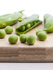 Freschi piselli dell'orto