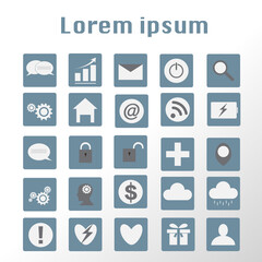 Set of web icons, Vector ESP.