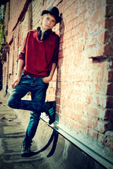 teen boy on the street © Andrey Kiselev