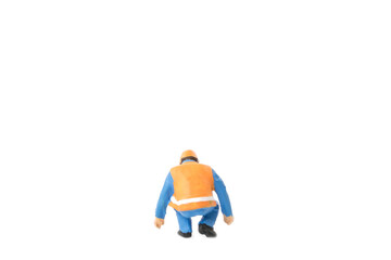 Miniature people engineer worker construction concept