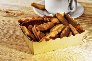 Cookies in a cardboard box