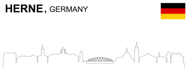 Fototapeta premium Herne Silhouette