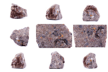 Collection of stone mineral Vanadinite
