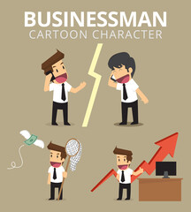 Set,Businessman Character