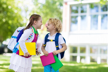 Children going back to school, year start