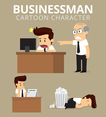 Set,Businessman Character