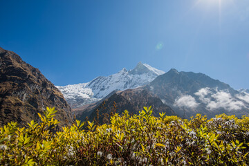Fototapeta na wymiar Annapurna mountain range