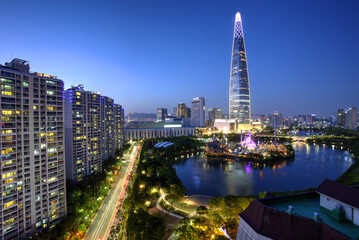 Fototapeta premium Miasto Seul, Korea