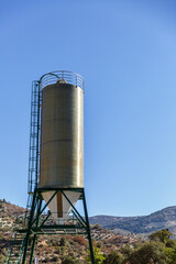 Deposit in the middle of a landscape of southern Spain